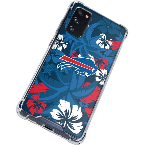 NFL Buffalo Bills Tropical Print Galaxy S20 FE Clear Case